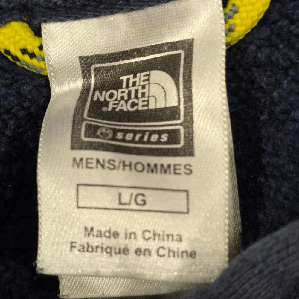 The North Face Mens A5 Series Navy Blue Logo Hoodie Sweatshirt Large‎